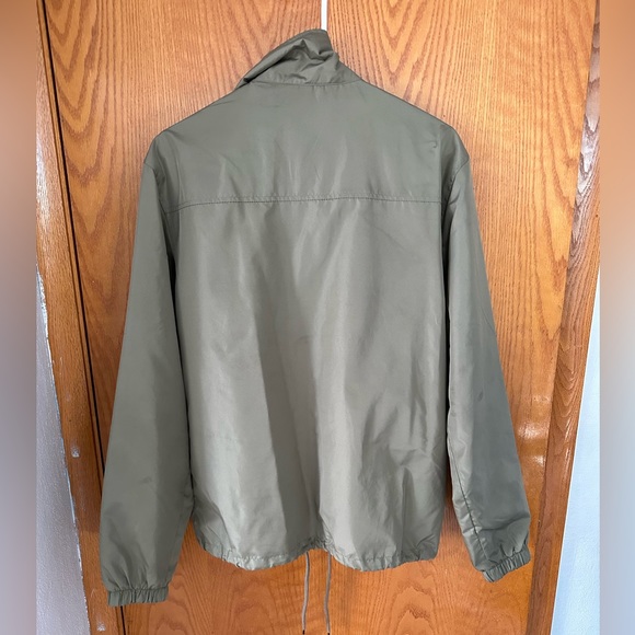 Men's Green Sz M Windbreaker Jacket. - Picture 2 of 2